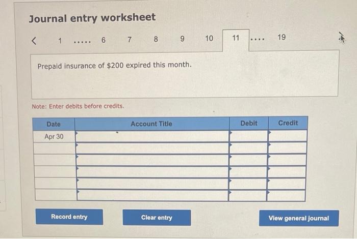 cash for two weekn' salaries earned by employees. Apri1 29 The company