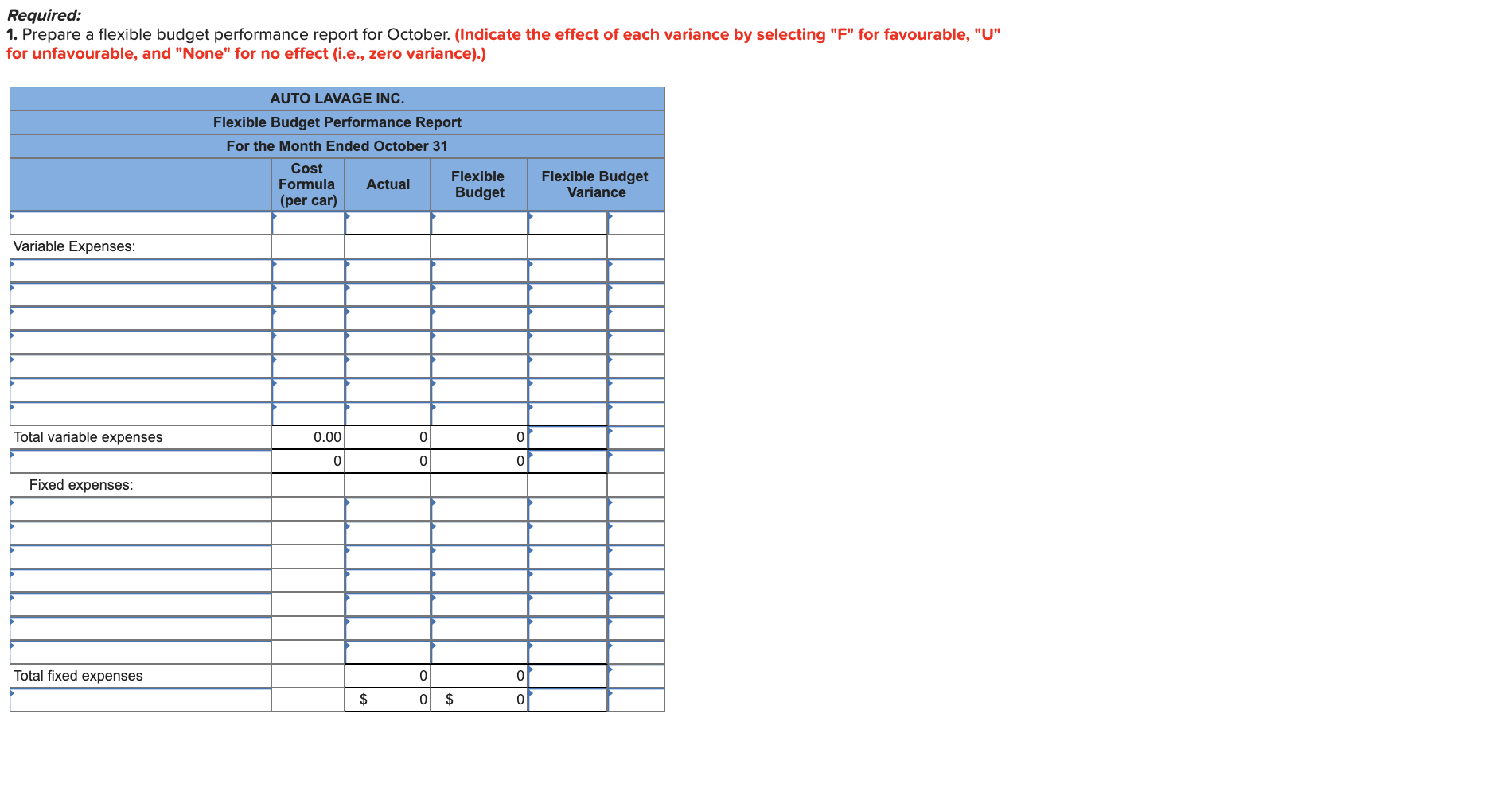 owns and operates a large automatic carwash facility near Quebec. The following