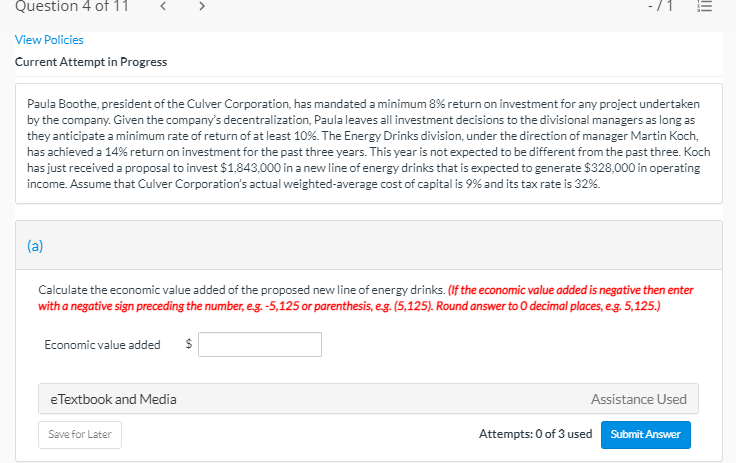 Question 4 ot 1 View Policies Current Attempt in Progress Paula Boothe,