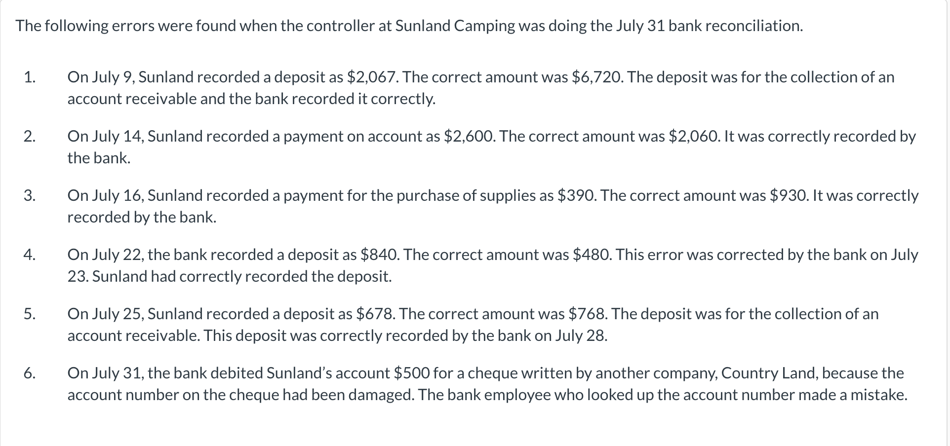  The following errors were found when the controller at Sunland Camping