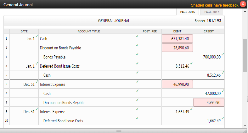 Need Help Please!!! The ones in red are incorrect On January 1,