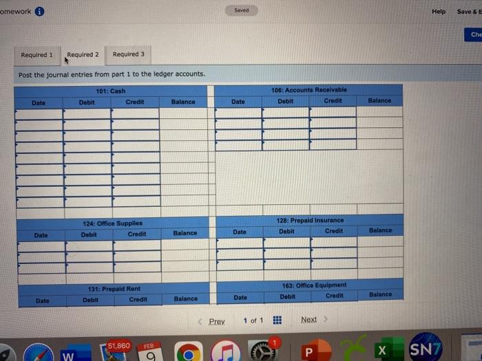 1 Tanner invested $80,000 cash along with officer equipment valued at $26,000