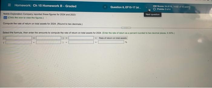  Question 8, EF15-17 (sl... = Homework: Ch 15 Homework B -