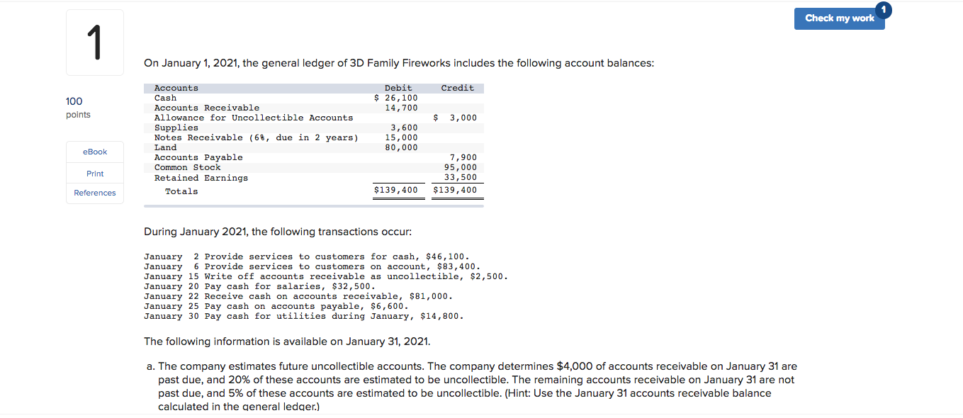 Jan 06, 2021 83,400 Accounts Receivable Service Revenue ok 83,400 3 Jan