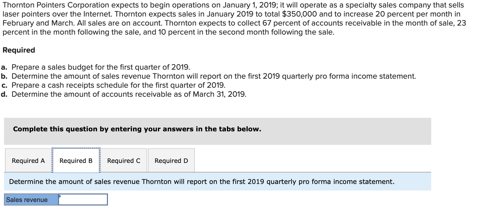 it will operate as a specialty sales company that sells laser pointers