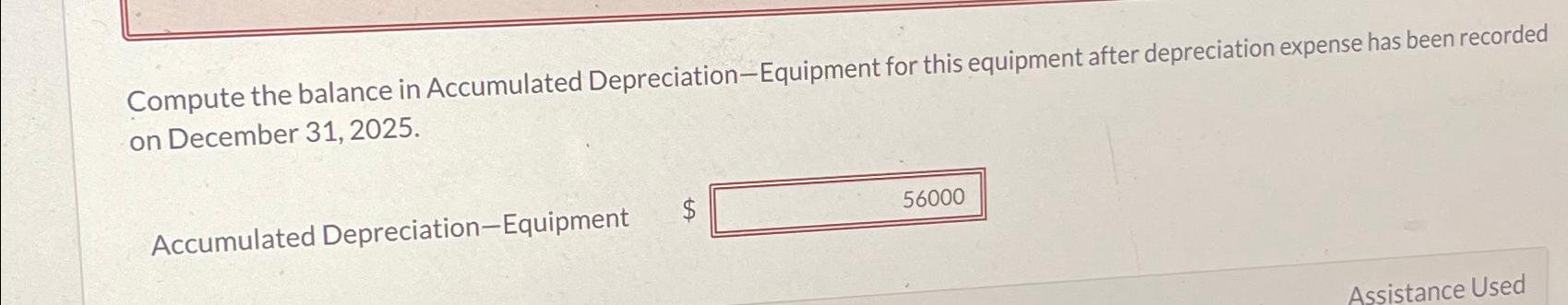  On July 1,2022, Pharoah Company purchased new equipment for $89,600. Its
