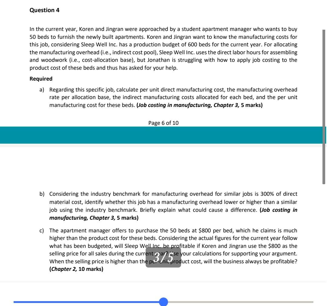 is reviewing the activities for the past year. Sleep Well Inc. rents