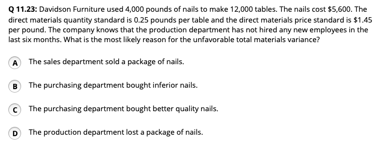 total manufacturing overhead variance? A The total manufacturing overhead variance would be