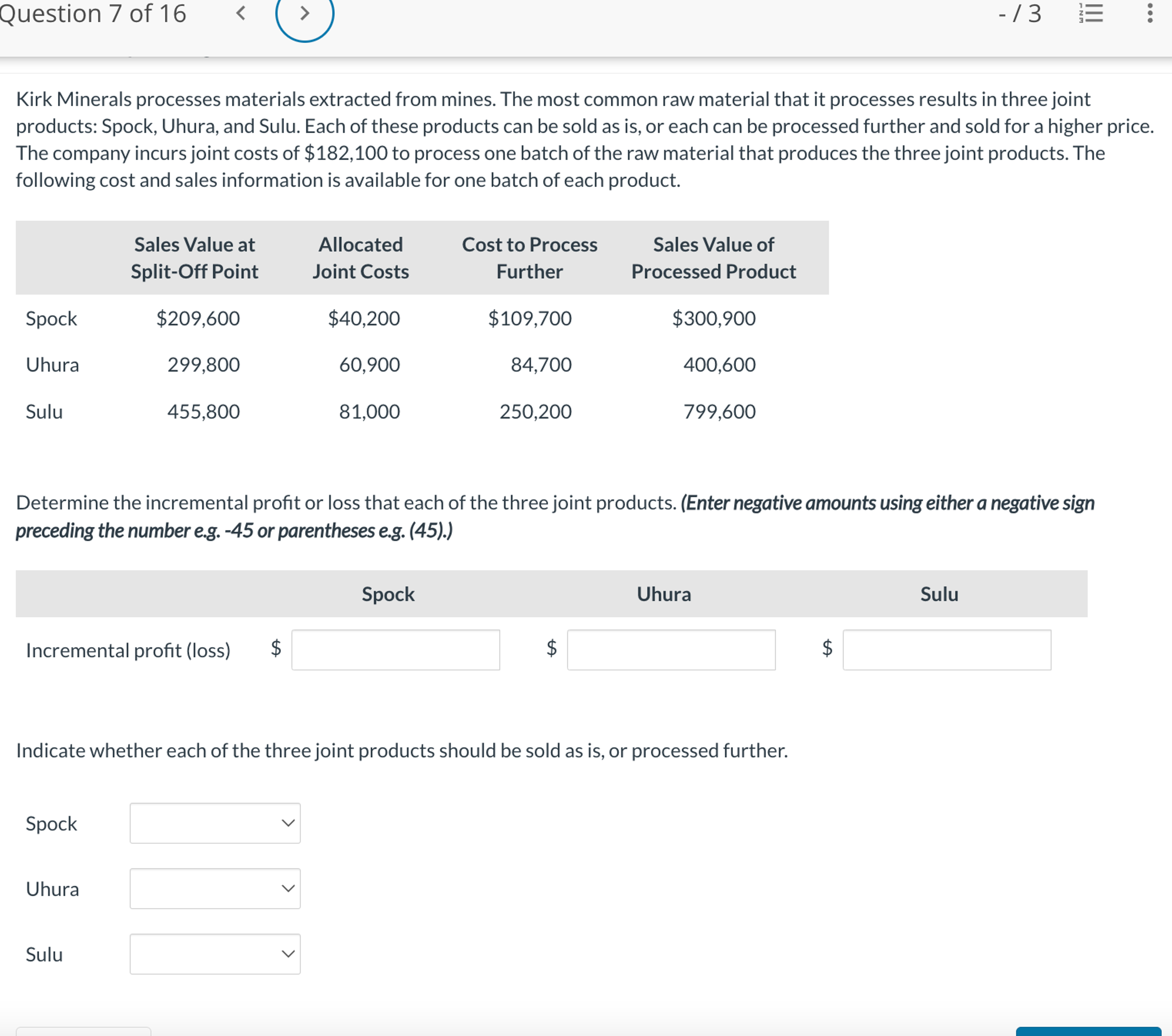  Kirk Minerals processes materials extracted from mines. The most common raw