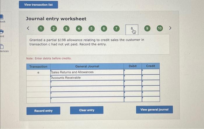 cash refund (original cost of merchandise $410 ). c. Sold merchandise (costing