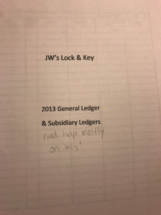 W's Lock & Key JW's Lock & Key is owned and operated