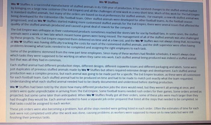 what are the major phases of work required to produce a we