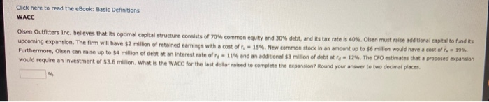 read the eBook: The Cost of Retained Earnings, COST OF COMMON EQUITY