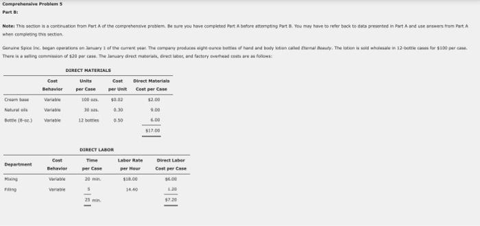  Comprehensive Problems Part 1 Notel The section is a contration from