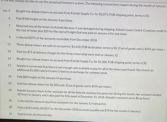 her business. One opportunity is the sale of fine European mixers. The