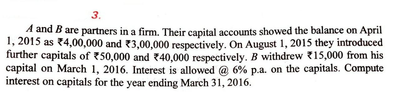 I need the answer as soon as possible 3. A and B