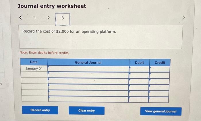 $240,000 cash on January 2. On January 3, Onslow paid $10,000 to