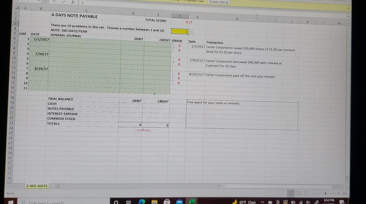  fax 1 protected View Enable Editing G H 0/7 M 1-
