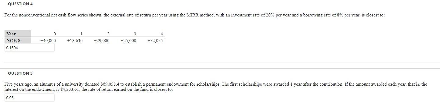 please solve 4 and 5 QUESTION 4 For the nonconventional net