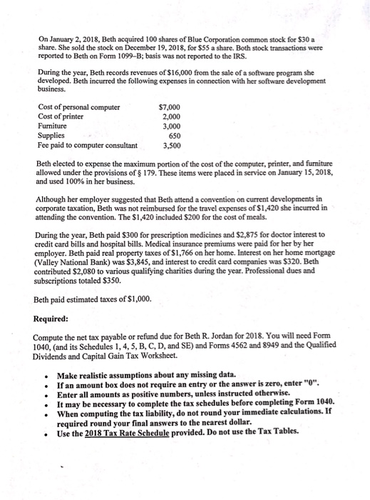 2018 tax year. Beth R. Jordan lives at 2322 Skyview Road, Mesa,