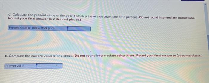 to grow at a constant rate of 6 percent over the next