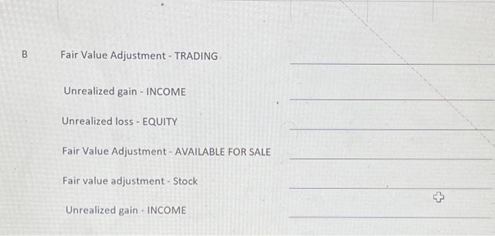 in correct format. PROBLEM 4 MARKET ADJUSTMENTS 20 points 3 JOURNAL ENTRIES