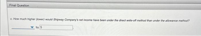 history and industry averages, 0.85% of credit sales are expected to be