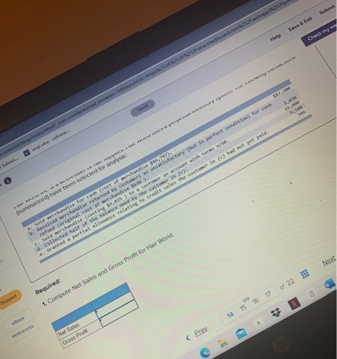  Submit Save & Exit Help Check my wo $87,200 Saved 1.050