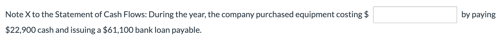 loan payable 147,500 Common shares 220,000 Retained earnings 243,000 Total liabilities and