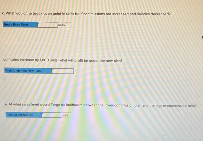 the commission-based pay of its salespeople. Currently, each of its ten salespeople