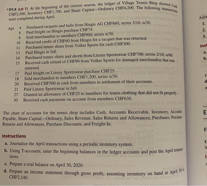 entries that are necessary. were al P5.4 (LO 2, 3, 4) J.