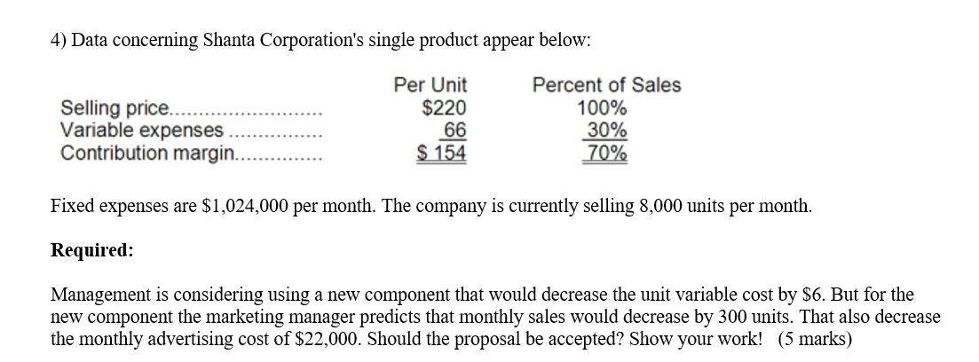 Note: Please show the workings as necessary. A sincere and complete answer
