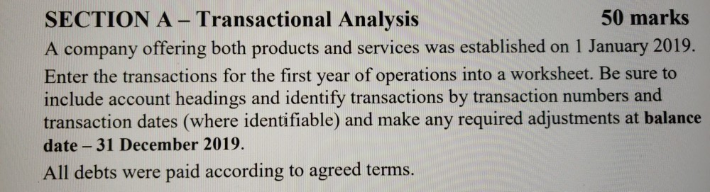 Can someone help me with the calculations here? SECTION A -