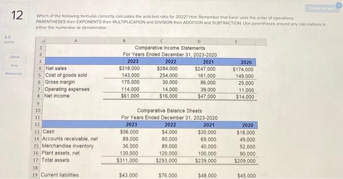 cell D13 correctly calculates the dollar amount of sales required to achieve