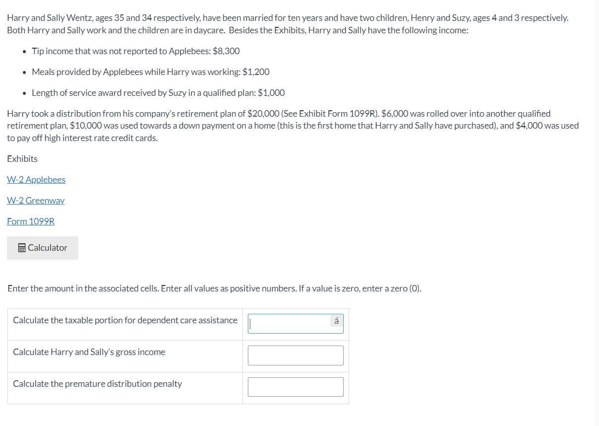  Meals provided by Applebees while Harry was working: $1,200 Length of