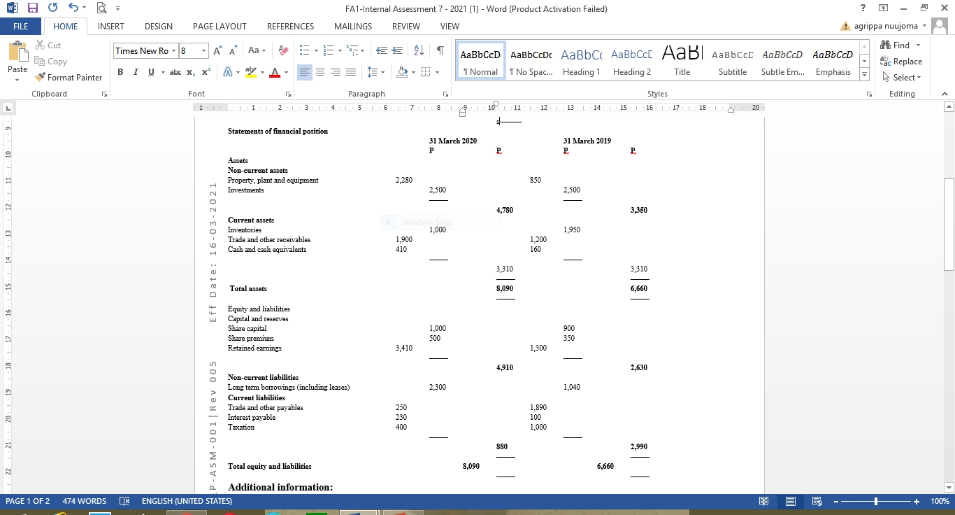 2021 (1) - Word (Product Activation Failed) ? 6 X FILE HOME