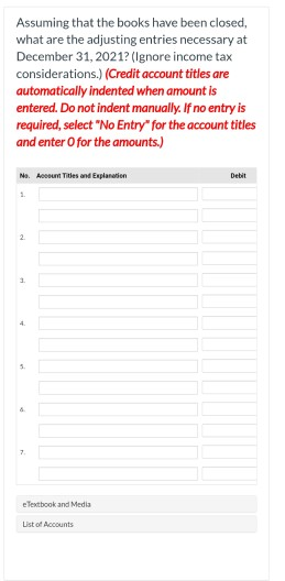 Dr. $2,400 Supplies Salaries and wages payable $1,400 Interest Receivable 5,000 93,000