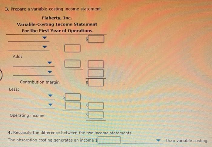 a normal costing basis are as follows: Manufacturing costs (per unit): Direct