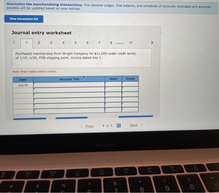 journal entries to record the following merchandising transactions of Ryan's, which uses