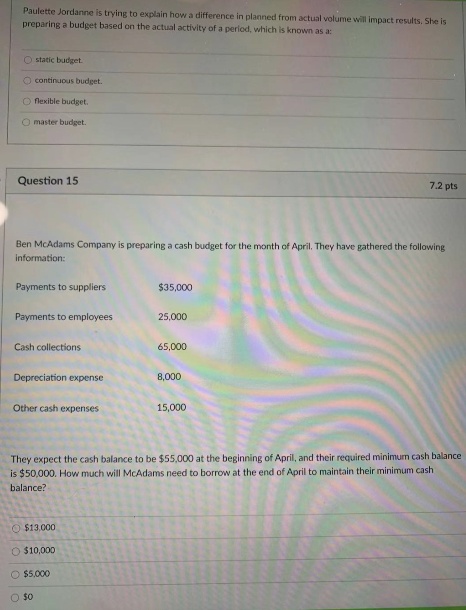  Paulette Jordanne is trying to explain how a difference in planned