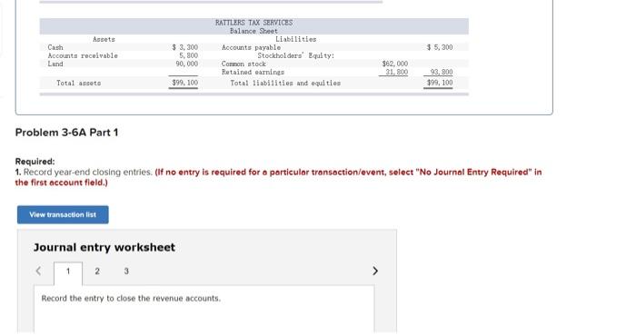 trial balance (L03-6, 3-7) (The following information applies to the questions displayed