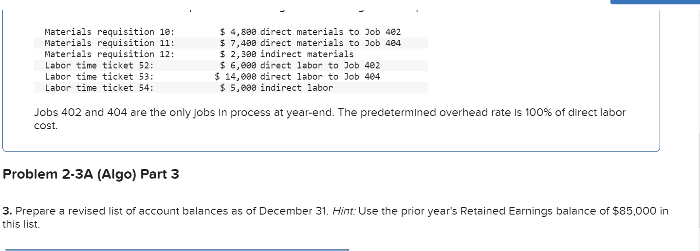 income statement and balance sheet LO P1, P2, P3, P4 (The following