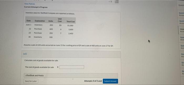  3 II! View Police Current Attempt in Progress Inventory data for