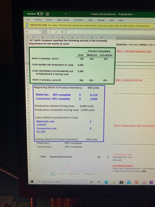  AutoSave TC Chapter 4 Excel Notes lsx Protected View File Home