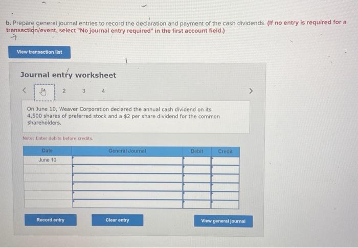 Weaver Corporation had the following stock issued and outstanding at January 1