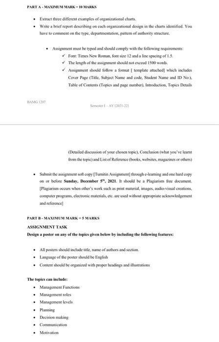 PARTA - MAXIMUM MARK 10 MARKS Extract three different examples of