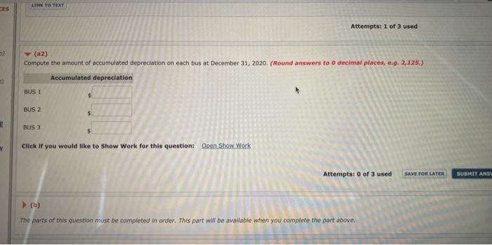 years, Concord Transportation purchased three used buses. Because of frequent turnover in