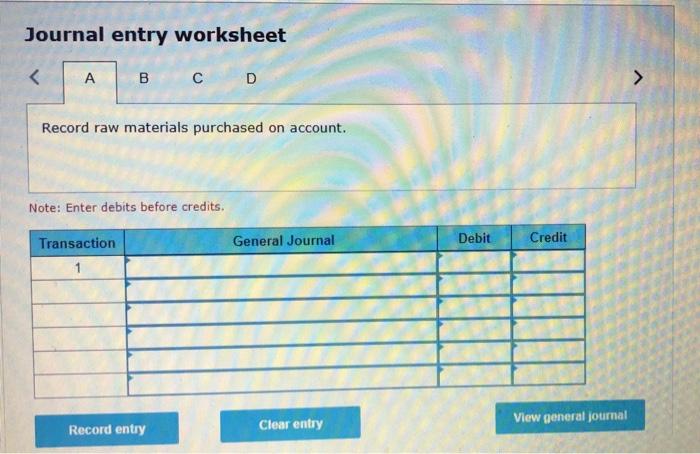 P3 Starr Company shows the following information for the month, Raw materials