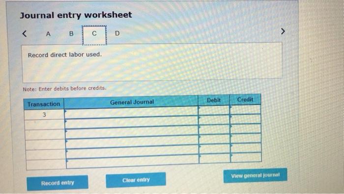 89,000 $ 53,800 $ 19,700 140% of direct labor cost Prepare journal