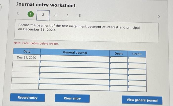 cash by signing a four-year, 7% installment note. The note requires four